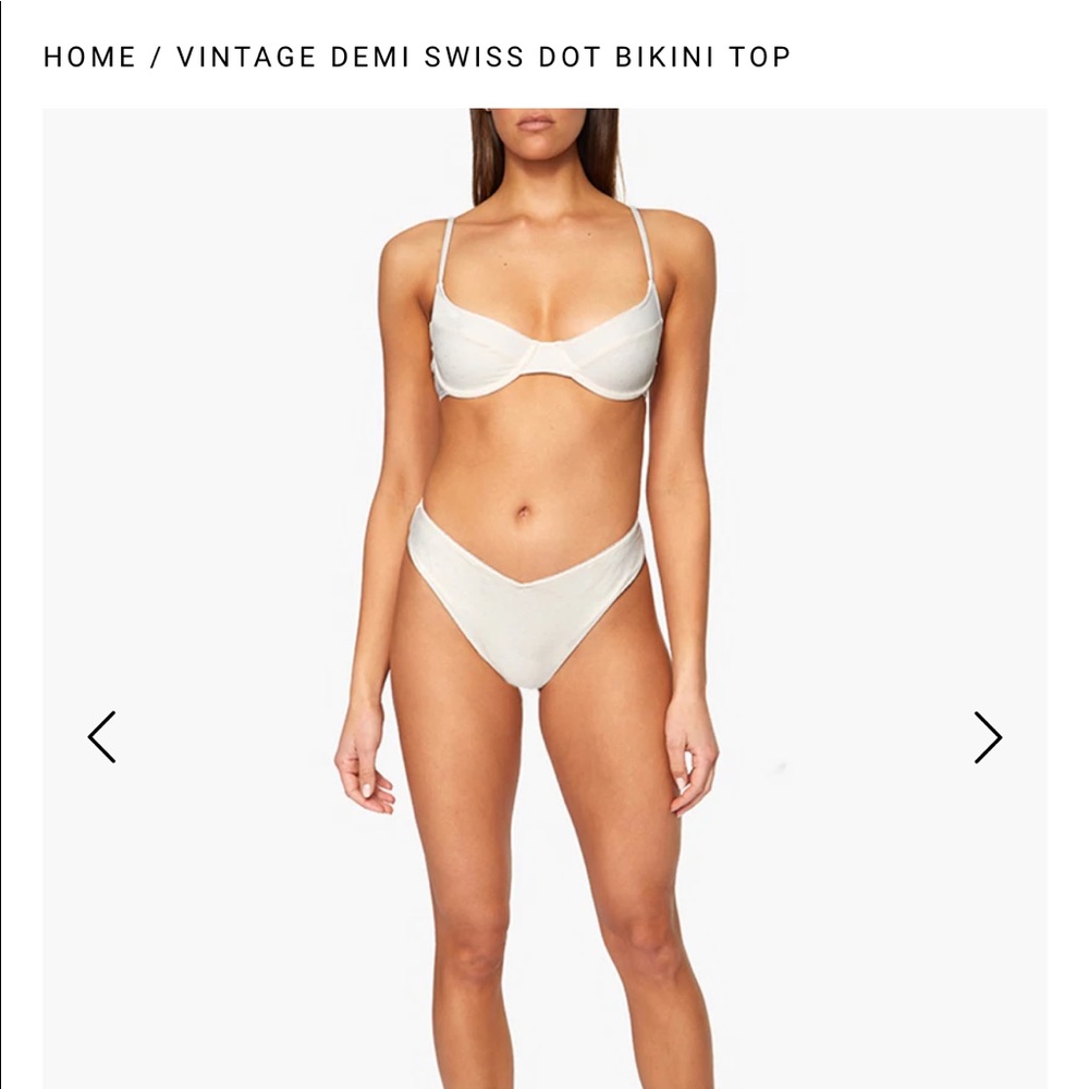 NWT Weworewhat Swiss dot bikini